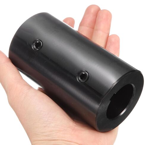 اقتران عمود UXCELL ، 1-1/4 "Bore 2-1/4" OD 4 "طول أكسيد أسود مطلي ASTM1045 الصلب اقتران الصلب لعجلة محرك الطابعات ثلاثية الأبعاد (2 مجموعة من البراغي) in Kuwait