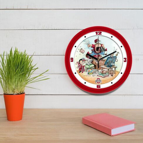 SunTime Ohio State Buckeyes Football Wall Clock - The Fan by Gary Patterson - 11.5" in Saudi Arabia
