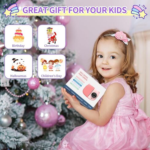 Rongta Instant Print Camera for Kids, Children Portable Camara Toy Birthday Gifts, 2.4 Inch Screen Kids Digital Camera for Girls Boys Age 3 4 5 6 7 8 9 10,Green in Kuwait
