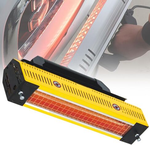 Short Wave Infrared Paint Curing Lamp - 1000W/2000W Spray Baking Booth Heater, 60-70℃ Baking Temp, Hand-held Portable for Preheating Before Spraying, 220V in Saudi Arabia