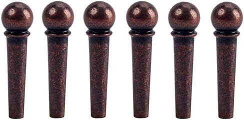 ألنيوف الجيتار جسر جسر-6pcs ， غيتار جسر دبابيس الأزرار ， لاستبدال الغيتار الصوتية الشعبية ， البرونزية in Saudi Arabia