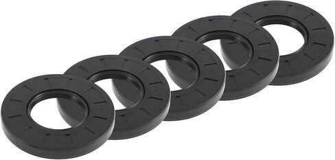 Universal Oil Seal TC Double Lip W Steel Spring Seal Ring Rotary Shaft Seal 40x80x10mm High Pressure NBR Rubber Black 5pcs in Saudi Arabia