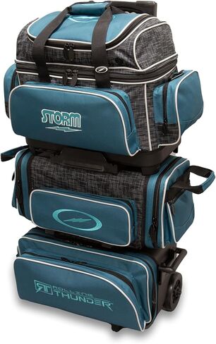 Storm 6 Ball Rolling Thunder Bowling Bag- Steel Blue/Black in Saudi Arabia