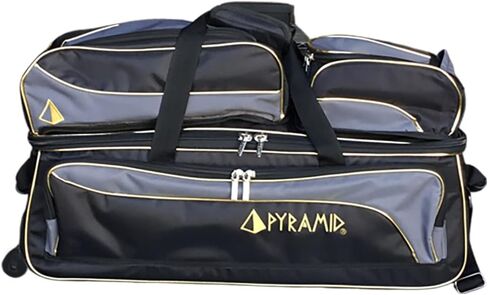 Pyramid Path Triple Tote Roller Plus Bowling Bag with Detachable Shoe Bag (Fits US Mens Size 15), Accessory and Side Pocket, Lightweight Travel Design in Saudi Arabia