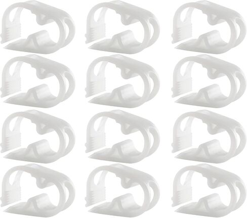 Plastic Adjustable Tube Clamps, Lab Pinch Valve Flow Control Hose Clamp, On and Off Catheter Clamp (Pack of 12) in Saudi Arabia