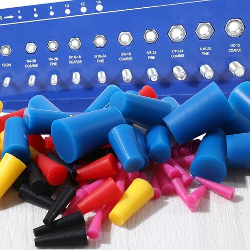 100 Pcs Silicone Rubber Tapered Plug 1/16" to 1/2" High Temp Rubber Stoppers for Coating Hole Plugs Spraying Painting Protection Masking Off Holes (7 Size) in Saudi Arabia