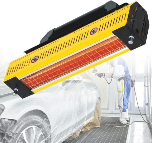 مصباح لعلاج الطلاء بالأشعة تحت الحمراء قصيرة الموجة - 1000W/2000W ضوء تسخين السيارات المحمولة المحمولة لخبز السيارات - 0.6x0.38m منطقة المعالجة in Saudi Arabia