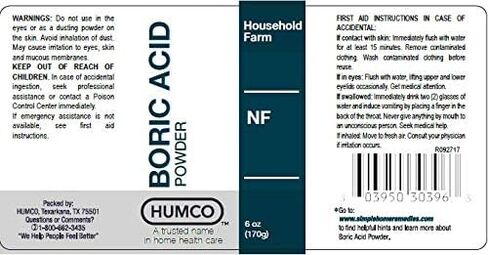 مسحوق حمض Humco Boric ، 6 أوقية. in Kuwait