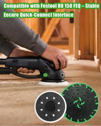 6" Hard Sanding Pad 150mm Fit for Festool RO 150 FEQ Fusion-TEC-ST-STF D150 MJ2-FX-SW, Sander Pads Replaces 202463, 1 Pack in Saudi Arabia