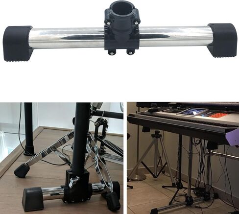 Electronic Drum Standard T-Leg Assembly Include Plastic Drum Rack T-Leg Clamp, 16.5inch Metal Rack Tube and 2Pcs Electronic Drum Rubber Feet in Saudi Arabia