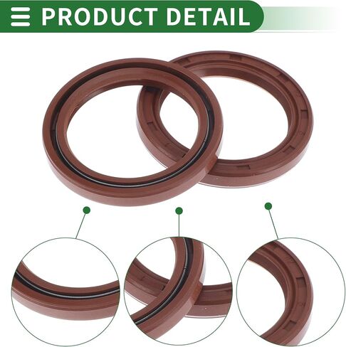 ختم الزيت العالمي TC شفة مزدوجة W الصلب الختم الختم الختم ختم دوار عمود دوار 32x42x8mm الضغط العالي FKM Rubber Brown 5 PCS in Saudi Arabia