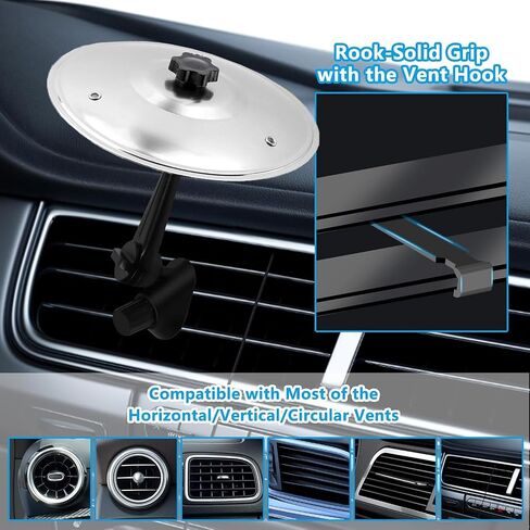 2PCS Car Crash Cymbal, Mini Car Drum Cymbal Air Vent, Music Gadget for Drivers Drummers Music Lovers, Car Accessory Suitable for All Types of Vehicles (Silver) in Kuwait