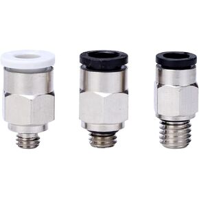 Miniature Smaller Pneumatic Air One-touch Elbow Connector Two-way Quick Parts Pc2/3/4/5/6-1/16 01C 01G 5Pcs(PC6-M7C) in Kuwait