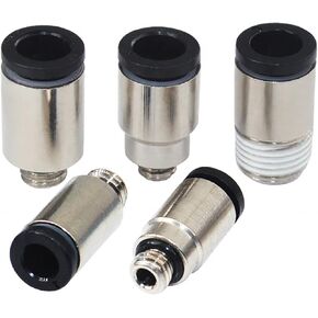 POC3/4/5/6-M3/M4/M5/M6/M7 Hexagon Socket Thread Connector Cylindrical Air Pipe Connectors 5Pcs(POC4-M7) in Saudi Arabia