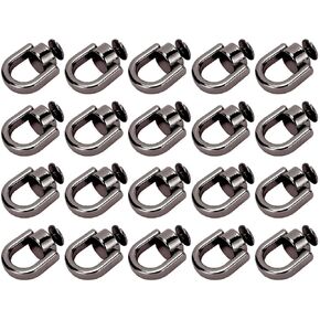 D Ring Rivet Button Ball Stud 20PCS Zinc Alloy Iron Metal Rivet 16x9.5mm for Leather Handbag Backpack Belt DIY Craft Accessories (Silver) in Saudi Arabia
