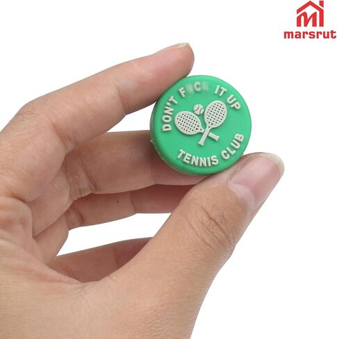 MARSRUT 4PCS التنس رميات الاهتزاز ، ومضرب المضرب المضحك رطبة لضرب التنس ، والسيليكون التنس امتصاص الصدمات مع تذكير حار/عدواني كلمة مضحكة ، هدية التنس (4 ألوان) in Saudi Arabia