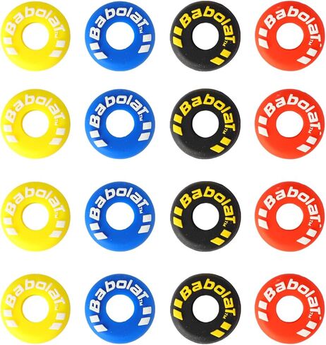 16pcs Rubber Tire Shape Vibration Dampener, Tennis Racket Dampener, Helps You Control The Racket Well and Enhances The Comfort of Hitting The Ball, Suitable for Tennis and Squash Players in Saudi Arabia