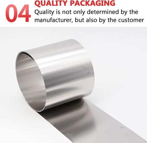 304 Stainless Steel Sheet Metal, Gap Filler Trim Strip, Filler Gap Shim Stock, 0.01-1.0mm Thickness, W 100mm*L 5m, for Electronics, Chemical Laboratories, Automotive in Saudi Arabia