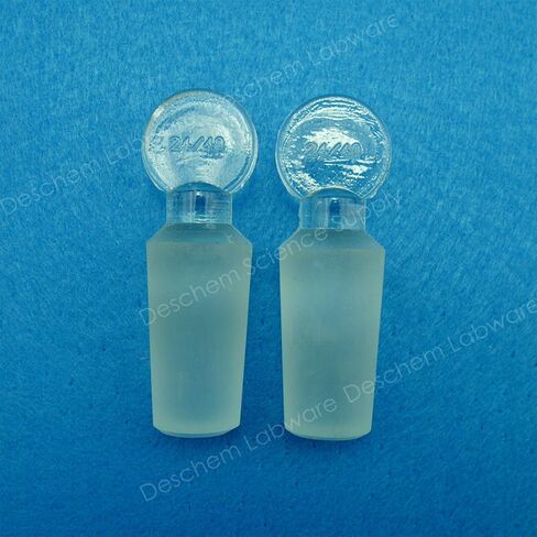 2PCS 24/40 Solid Glass Stopper Lab Bottle Plug Laboratory Glassware in Kuwait