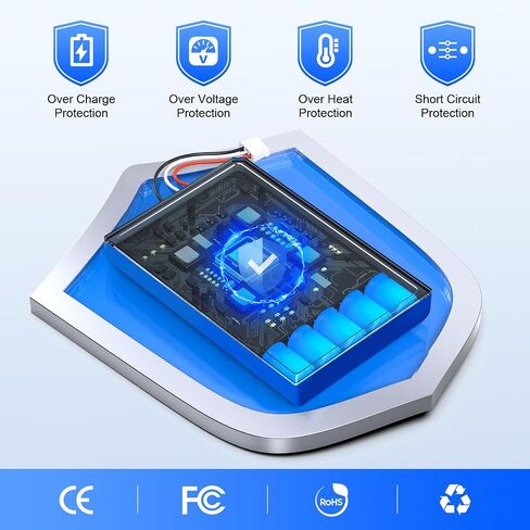 بطارية وحدة تحكم PS5 ، حزمة بطارية PS5 ذات السعة العالية 2 × 7200 م in Kuwait
