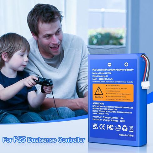 بطارية وحدة تحكم PS5 ، حزمة بطارية PS5 ذات السعة العالية 2 × 7200 م in Kuwait