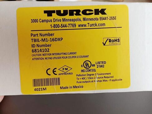 TBIL-M1-16DXP丨1pc 100% New TUR.K Bus Module TBIL-M1-16DXP 6814102 PLC Module in Saudi Arabia