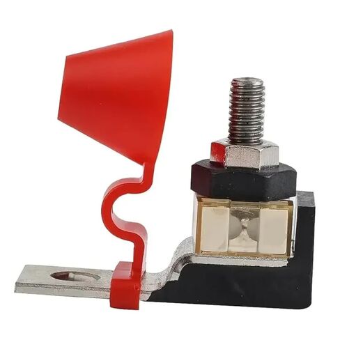 MRBF Battery Fuse Block Kit Waterproof Single Stud M8 Terminal for Solar Panel Marine RV and Automotive Applications,One Way and Fuse 30A in Kuwait