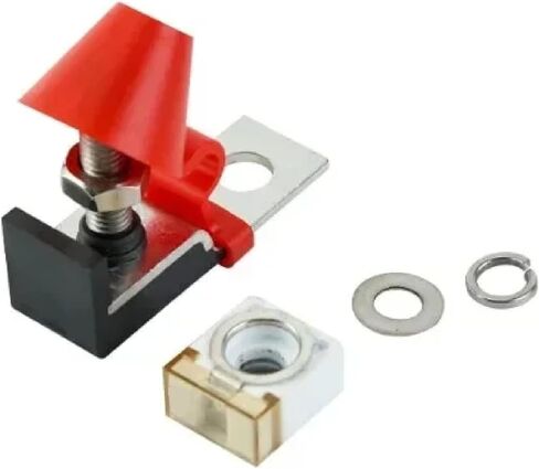طقم كتلة فتيل البطارية MRBF مع طرف مقاوم للماء STUCH M8 5/16 بوصة للوحة الشمسية Marine RV Automotive Systems ، Dual Channel A Fuse 250A in Saudi Arabia
