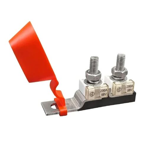 MRBF Battery Fuse Waterproof Terminal Fuse Block Kit with Single Stud M8 5/16 Inch Connector for Solar Panel Marine RV Automotive Applications,Dual Channel an Fuse 80A in Kuwait