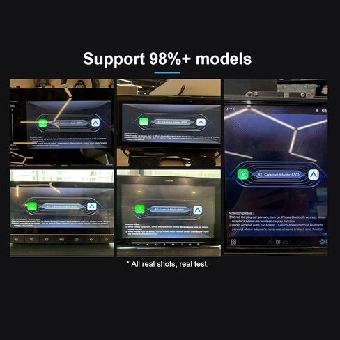 3 في 1 محول Wireless Carplay & Android Auto Wireless ، يحول Wired إلى carplay اللاسلكية ، والتوصيل والتشغيل Auto Connect سهلة الاستخدام للسيارات من عام 2017 ، وتوافق iPhone/Android in Saudi Arabia