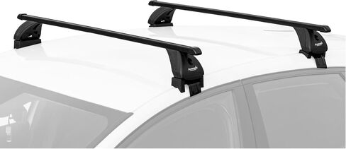 قمة SUP-20128S قضبان سقف قابلة للقفل متعددة القابلة للملاءمة ، الفولاذ الأسود ، مجموعة من 2 in Saudi Arabia
