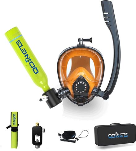 0.5L Mini Scuba Diving Tank Oxygen Cylinder Set - Respirator Air Tank for Snorkeling & Breath Diving Equipment. Small Scuba Tank, Ideal for Shallow Water Diving in Saudi Arabia