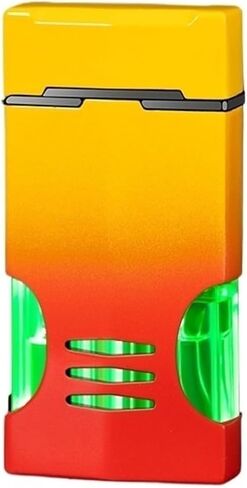 Windproof Butane Lighter, Candle Lighter, Inflatable Adjustable Flame Lighter, Outdoor Portable Butane Lighter, Collectibles, Candles, Gifts for Men(Black) in Saudi Arabia