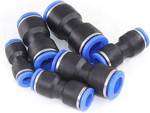 Pneumatic Accessories Quick Connector PU Connector Air Hose Connector Quick Push Tube Fittings 2Pcs(PU1/4) in Saudi Arabia