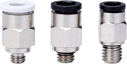 Miniature Smaller Pneumatic Air One-touch Elbow Connector Two-way Quick Parts Pc2/3/4/5/6-1/16 01C 01G 5Pcs(PC6-M7C) in Kuwait