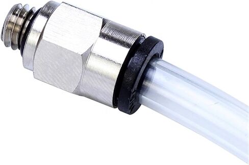 Miniature Smaller Pneumatic Air One-touch Elbow Connector Two-way Quick Parts Pc2/3/4/5/6-1/16 01C 01G 5Pcs(PC6-M7C) in Kuwait