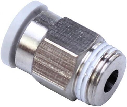 Miniature Smaller Pneumatic Air One-touch Elbow Connector Two-way Quick Parts Pc2/3/4/5/6-1/16 01C 01G 5Pcs(PC6-M7C) in Kuwait