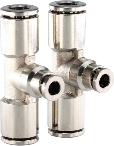 تقليل قطر متغير على شكل T Quick Connector Diameter Quick Consion 3 Way Air Joint 2PCs in Kuwait