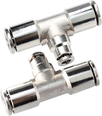 تقليل قطر متغير على شكل T Quick Connector Diameter Quick Consion 3 Way Air Joint 2PCs in Kuwait