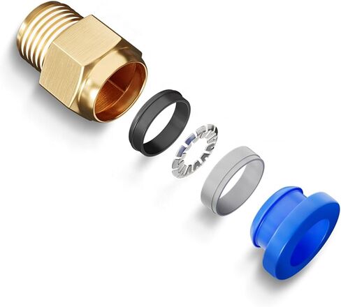 Air Quick Coupler Male Thread BSPT NPT BSPP Straight Through Push In Connector Suitable 5Pcs in Saudi Arabia
