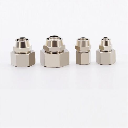 Copper 1/8 1/4 3/8 1/2 Inch Thread Trachea Quick PC Connector 4-12mm 10Pcs(10-01) in Saudi Arabia