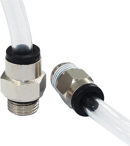 Push-in Fitting Pneumatic Pipe Connector PC Series Male Thread Compact Brass Connector 5Pcs(PC2-M3) in Saudi Arabia