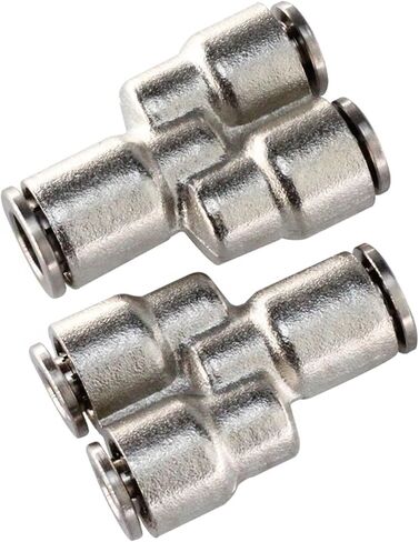 pw py 3 way y type brass prass push touch on to to tivection reclude pneumatic etuctions 5pcs in Kuwait