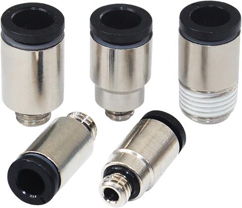 POC3/4/5/6-M3/M4/M5/M6/M7 Hexagon Socket Thread Connector Cylindrical Air Pipe Connectors 5Pcs(POC4-M7) in Saudi Arabia