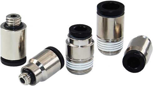 POC3/4/5/6-M3/M4/M5/M6/M7 Hexagon Socket Thread Connector Cylindrical Air Pipe Connectors 5Pcs(POC4-M7) in Saudi Arabia