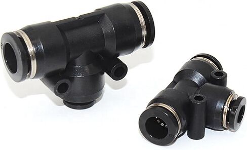 Multi Channel Pneumatic Air Connector Tee Reducing Hose Connector Air Hose Fittings Factory Direct Sales 5Pcs(PE16-12) in Saudi Arabia
