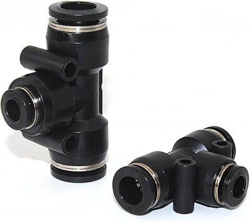 Multi Channel Pneumatic Air Connector Tee Reducing Hose Connector Air Hose Fittings Factory Direct Sales 5Pcs(PE16-12) in Saudi Arabia