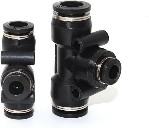 Multi Channel Pneumatic Air Connector Tee Reducing Hose Connector Air Hose Fittings Factory Direct Sales 5Pcs(PE16-12) in Saudi Arabia