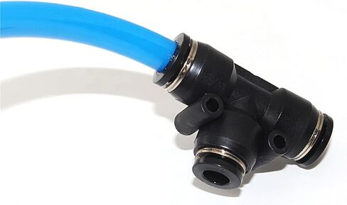 Multi Channel Pneumatic Air Connector Tee Reducing Hose Connector Air Hose Fittings Factory Direct Sales 5Pcs(PE16-12) in Saudi Arabia