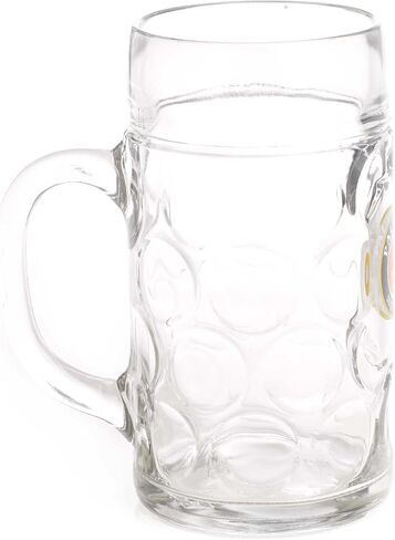 Paulaner Dimpled Isar Beer Mug - 1 Liter Mass Krug in Saudi Arabia
